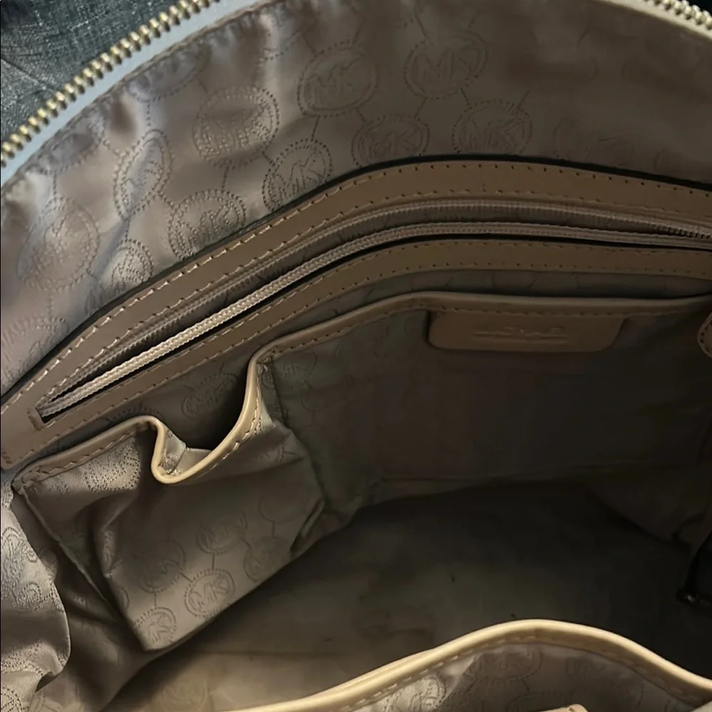 Michael Kors Beige Monogram Tote - Picture 5 of 7